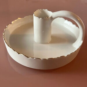 Zara Home Porcelain Candlestick Holder